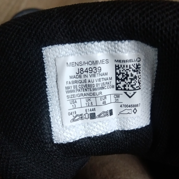 Merrell Accentor 2 Vent Mid WP Waterproof Hiking Boots Mens 13 J84939 - Picture 16 of 16